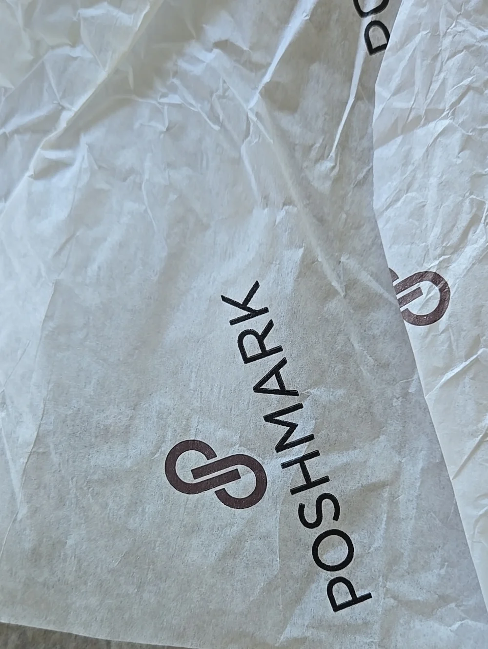 Poshmark logo tissue 3 count logo paper wrap ship sell supplies office branded